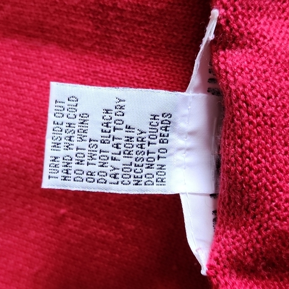 Alfred Dunner Red Embroidered SS Cotton Cardigan Sweater - Picture 3 of 7
